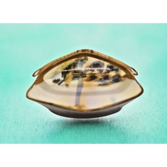 Ceramic Divided Dish Landscape Design Nippon Moriage Morimura Handle Basket Bowl - Picture 5 of 9